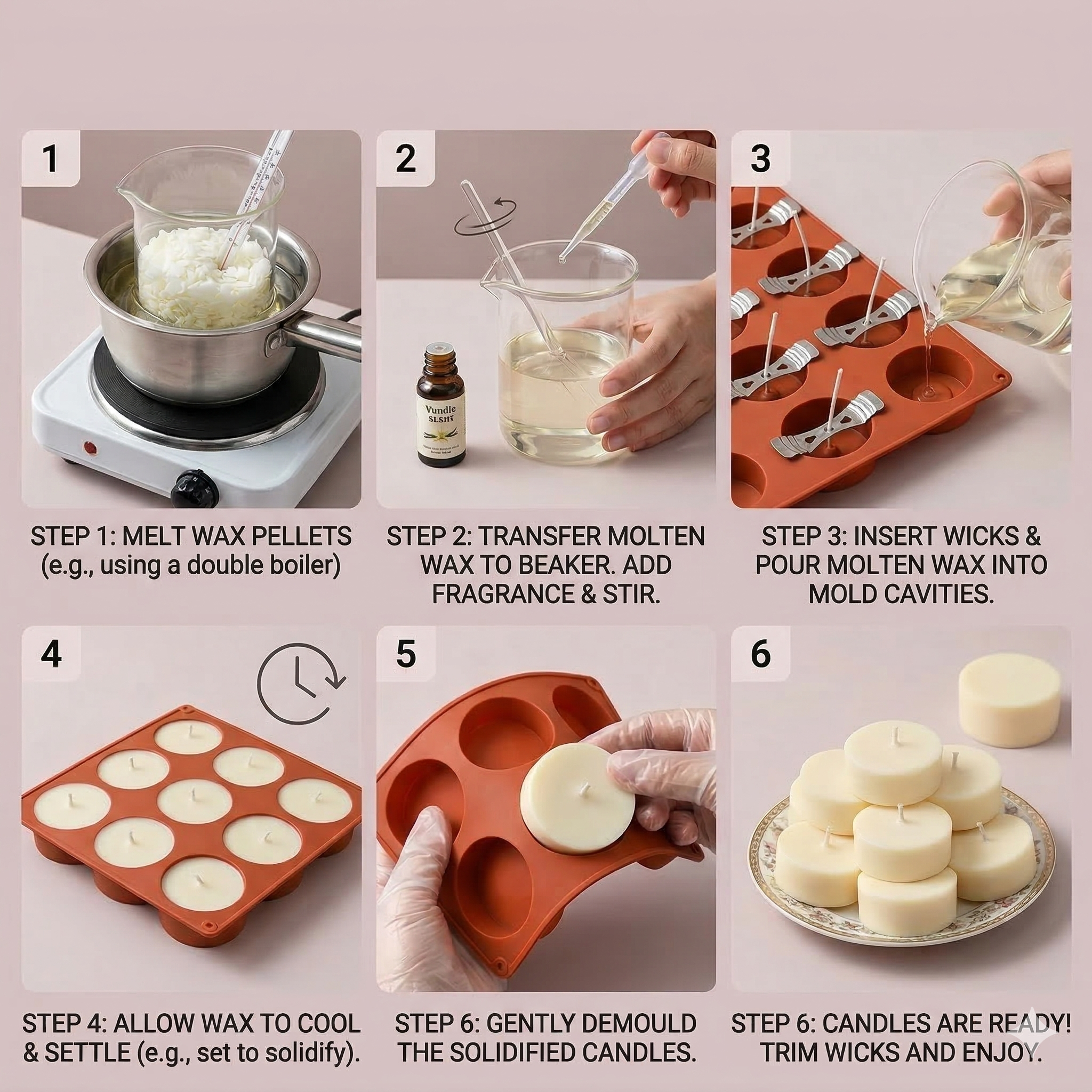 Round Silicone Mould – Lifestyle | Melt & Mold