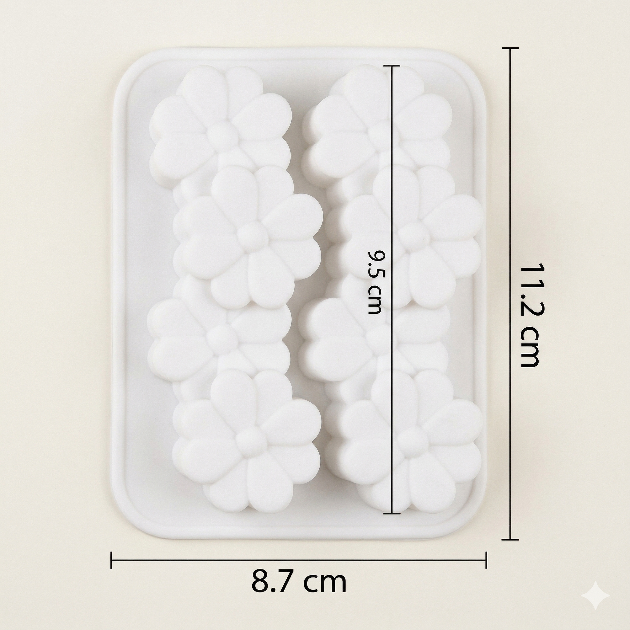 Small Flower Mould – Close-Up | Melt & Mold
