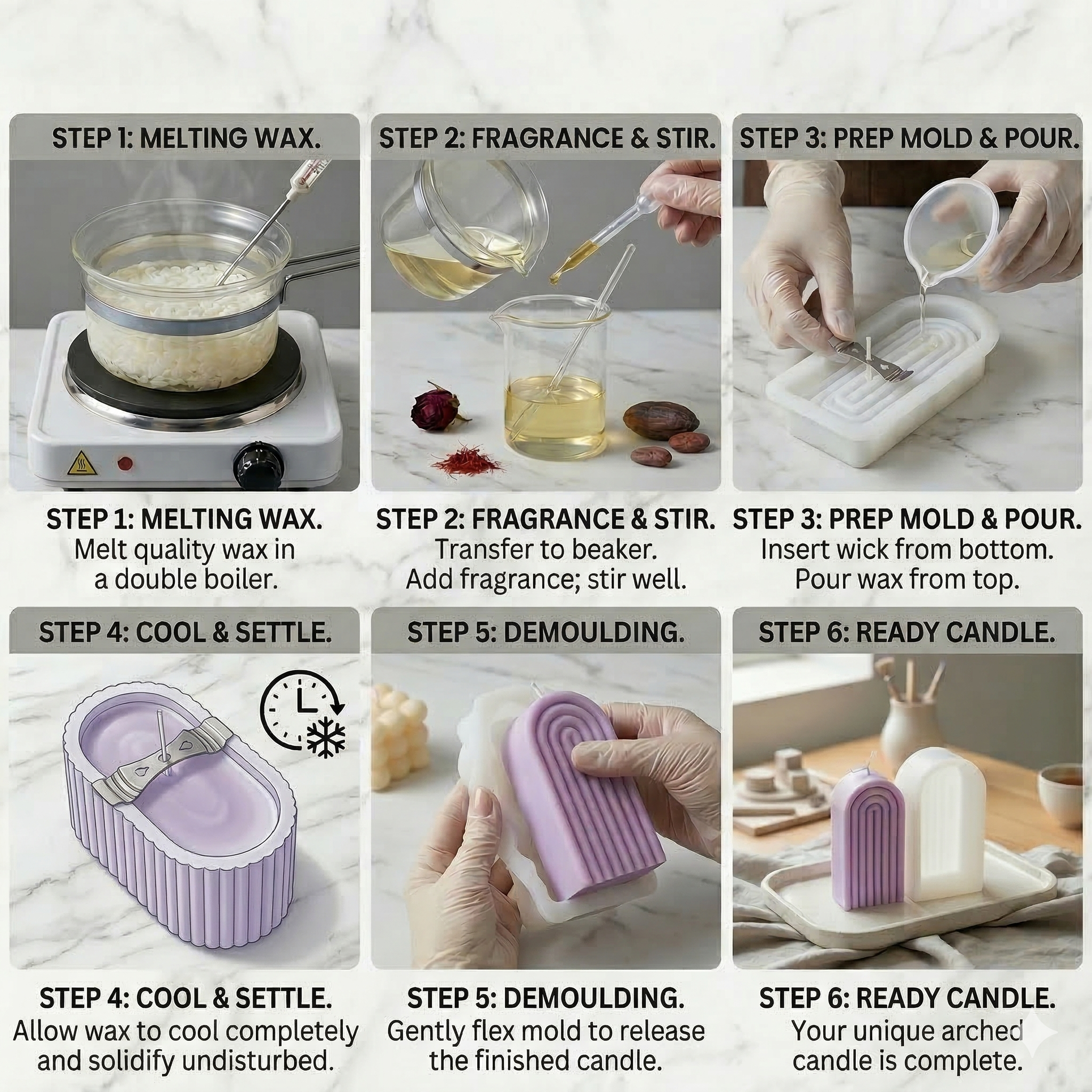 Rainbow Silicone Mould – Lifestyle | Melt & Mold