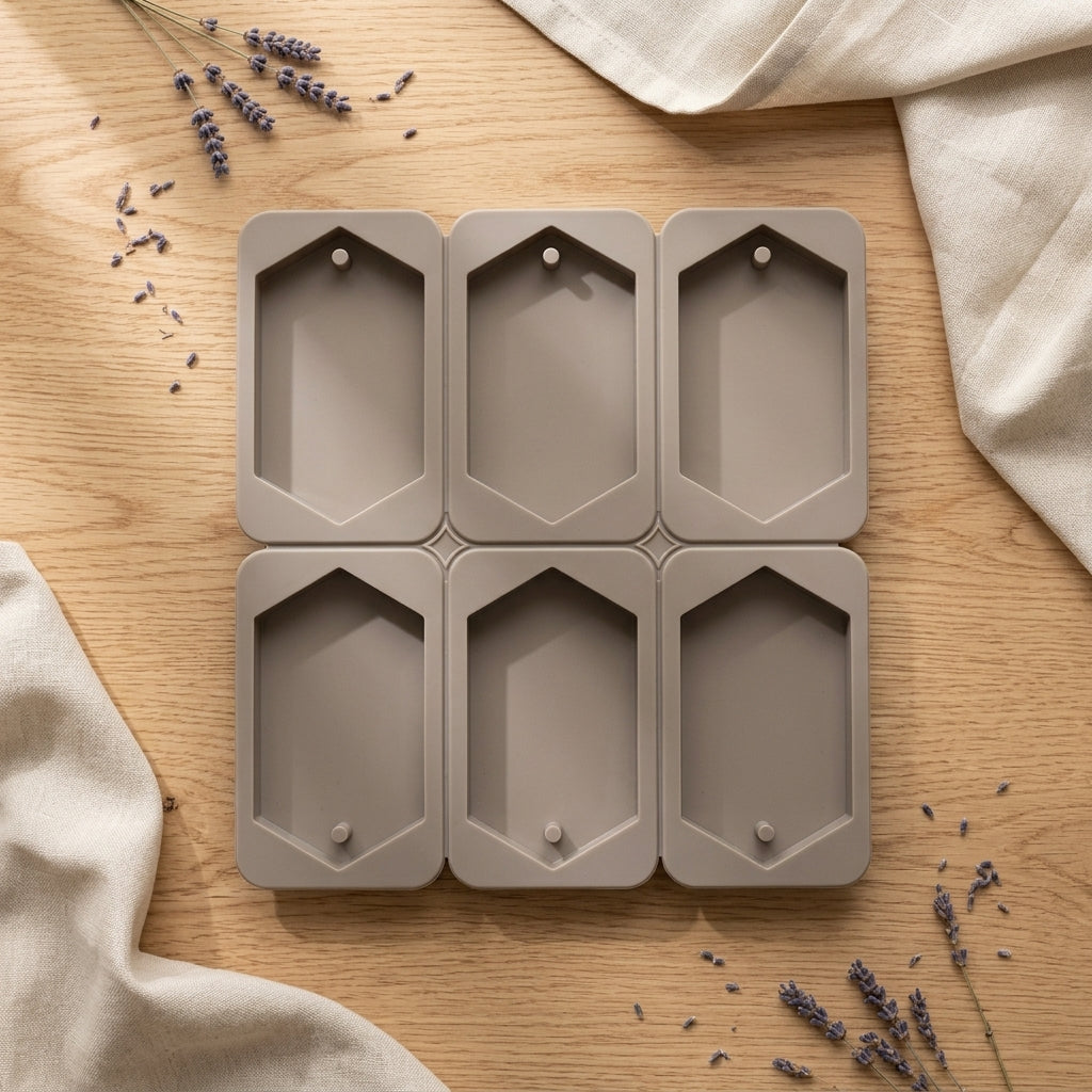 6 Cavity Hexagon Wax Sachet Mould