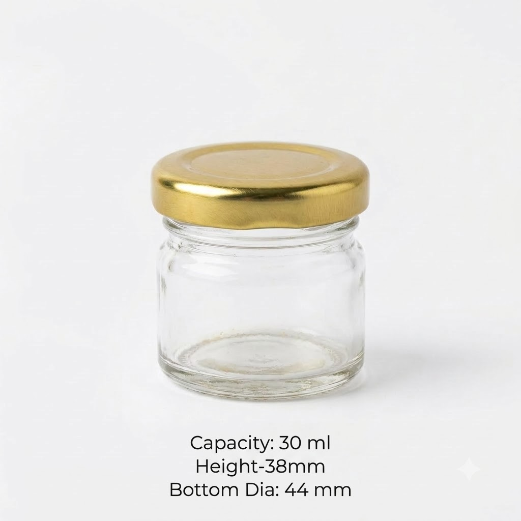 30ml Round Glass Jar