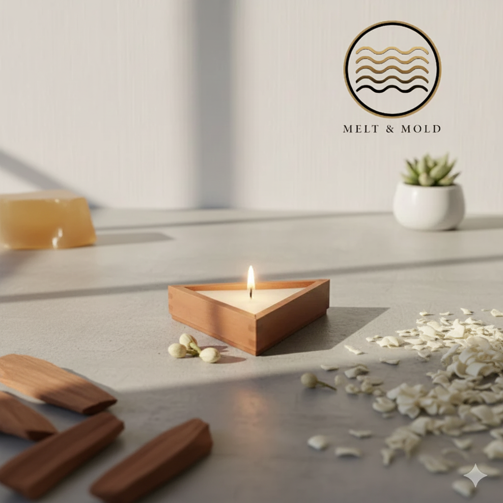 Triangle Wooden Jar | Melt & Mold