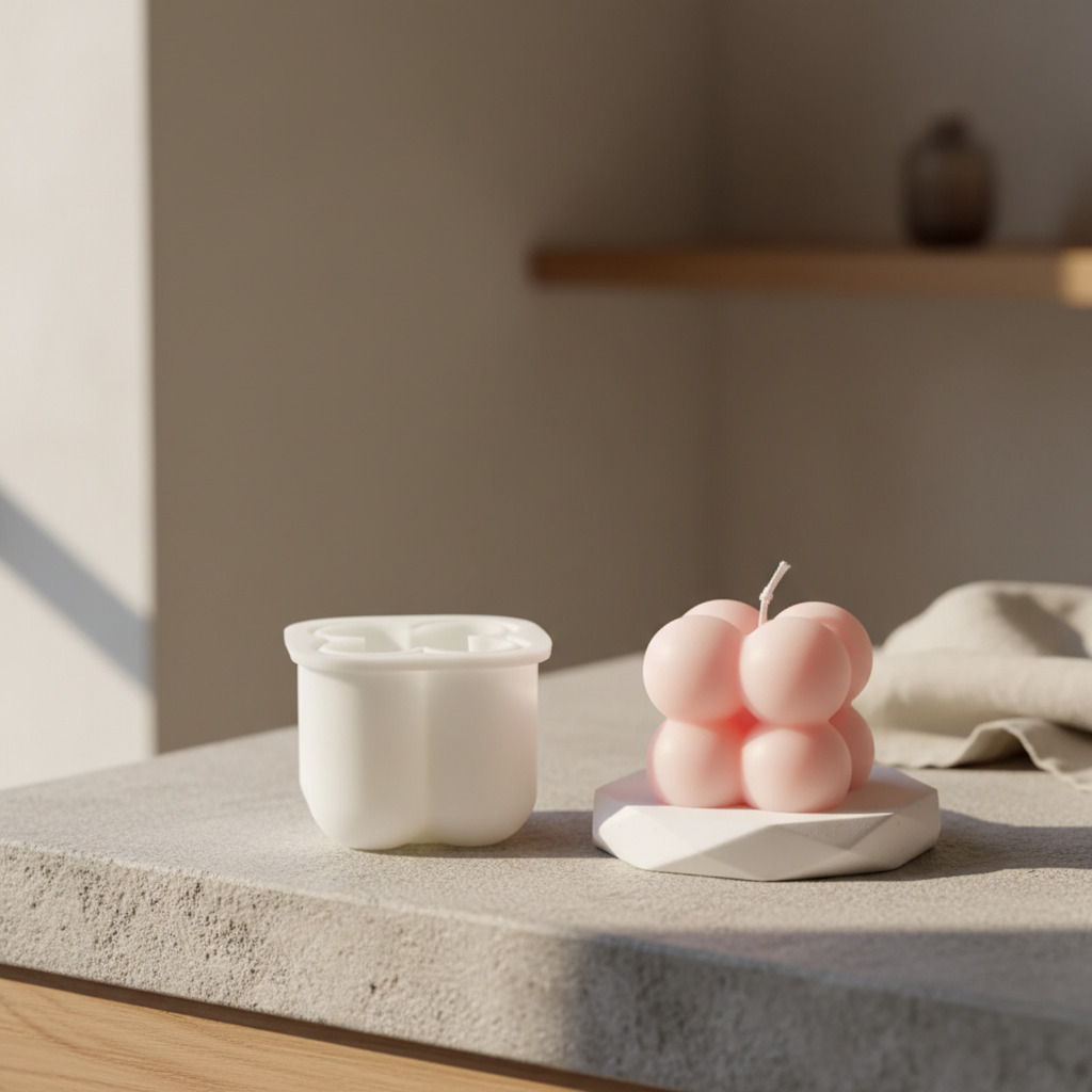 Mini Bubble Candle Mould- Single Cavity – Detail View | Melt & Mold