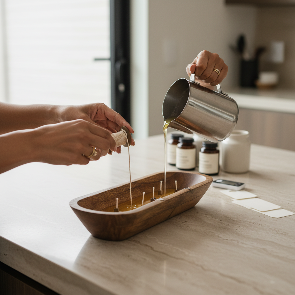 Long Wooden Dough Jar – Product View | Melt & Mold