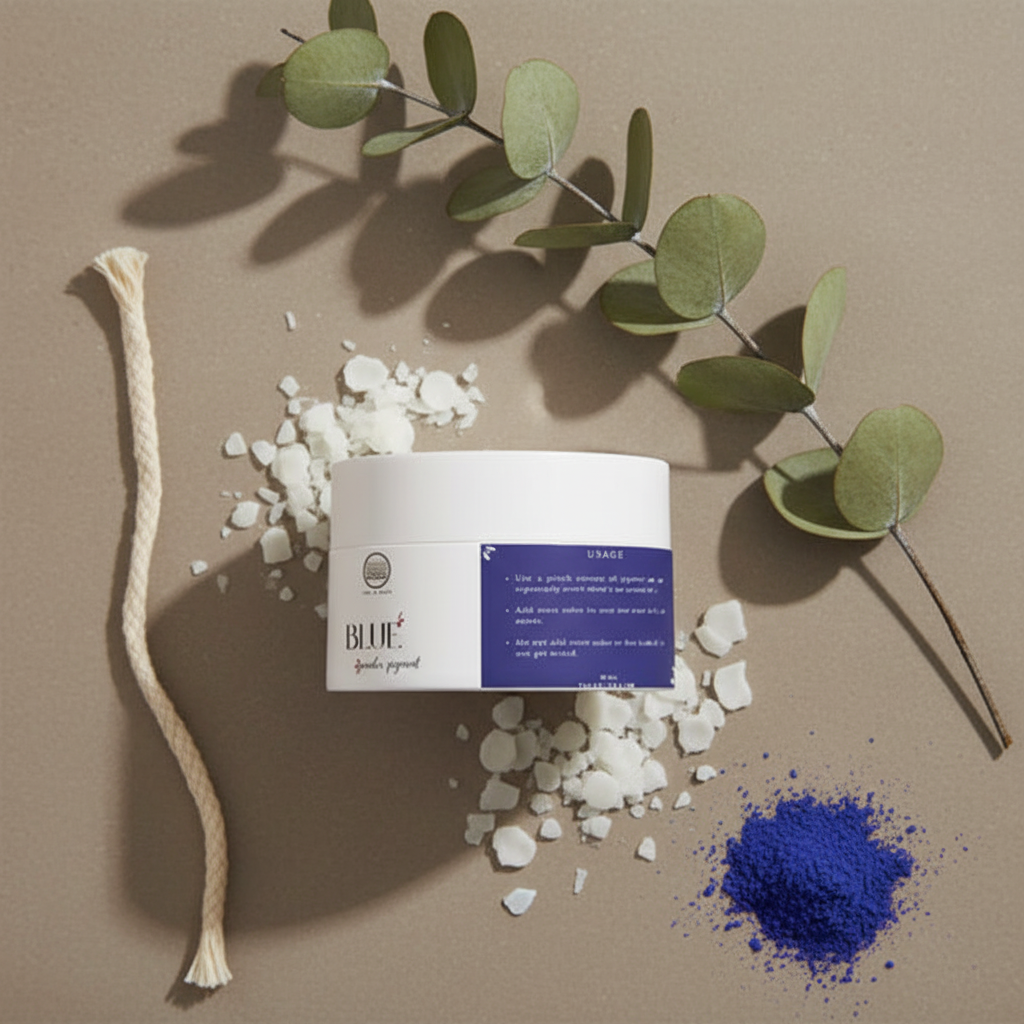 Candle Pigment - Blue – Detail View | Melt & Mold