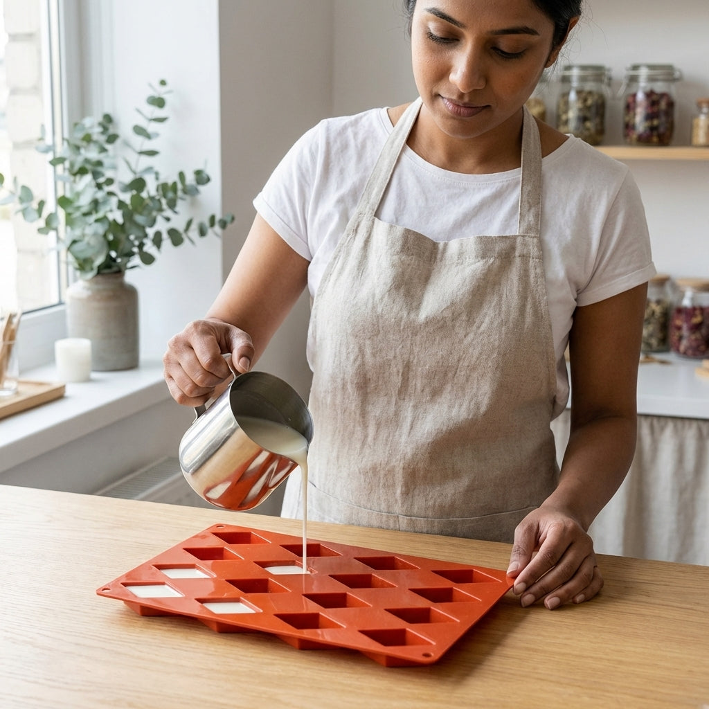 16 Cavity Kaju Katli Mould – Product View | Melt & Mold
