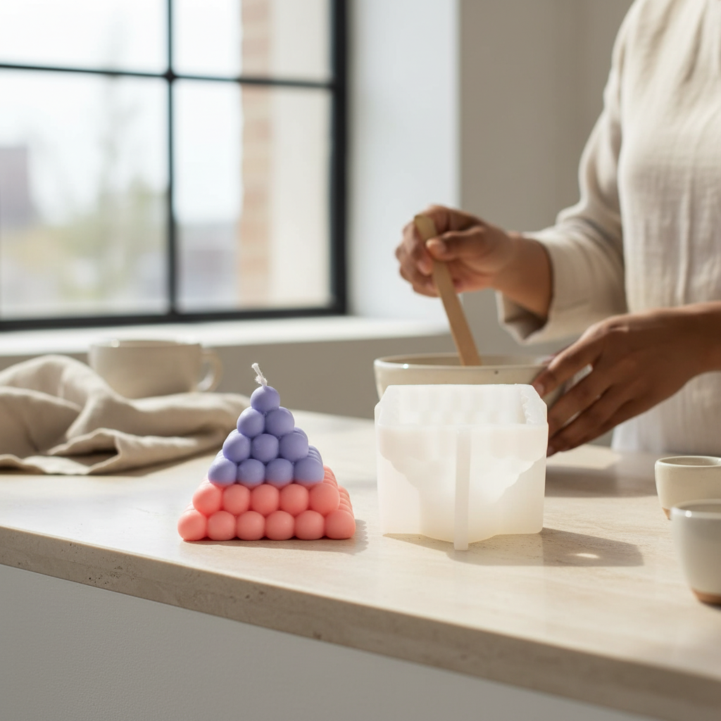 Pyramid Bubble Mould – Product View | Melt & Mold