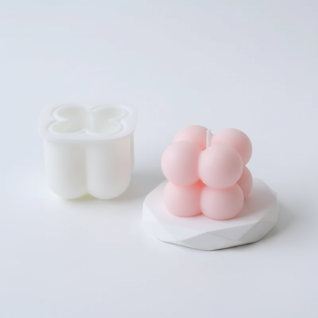 Mini Bubble Candle Mould- Single Cavity – Close-Up | Melt & Mold