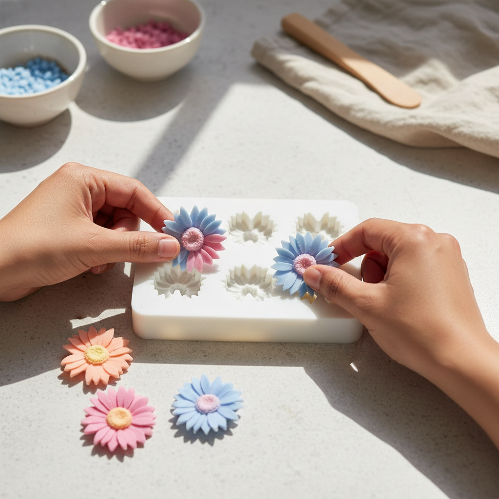 Multicavity Daisy Mould – Product View | Melt & Mold