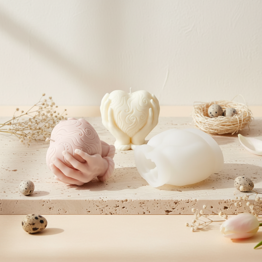 Holding Heart Silicone Mould | Melt & Mold
