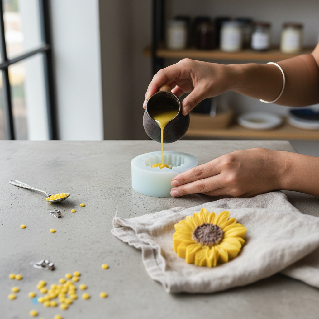Sunflower Silicone Mould – Product View | Melt & Mold