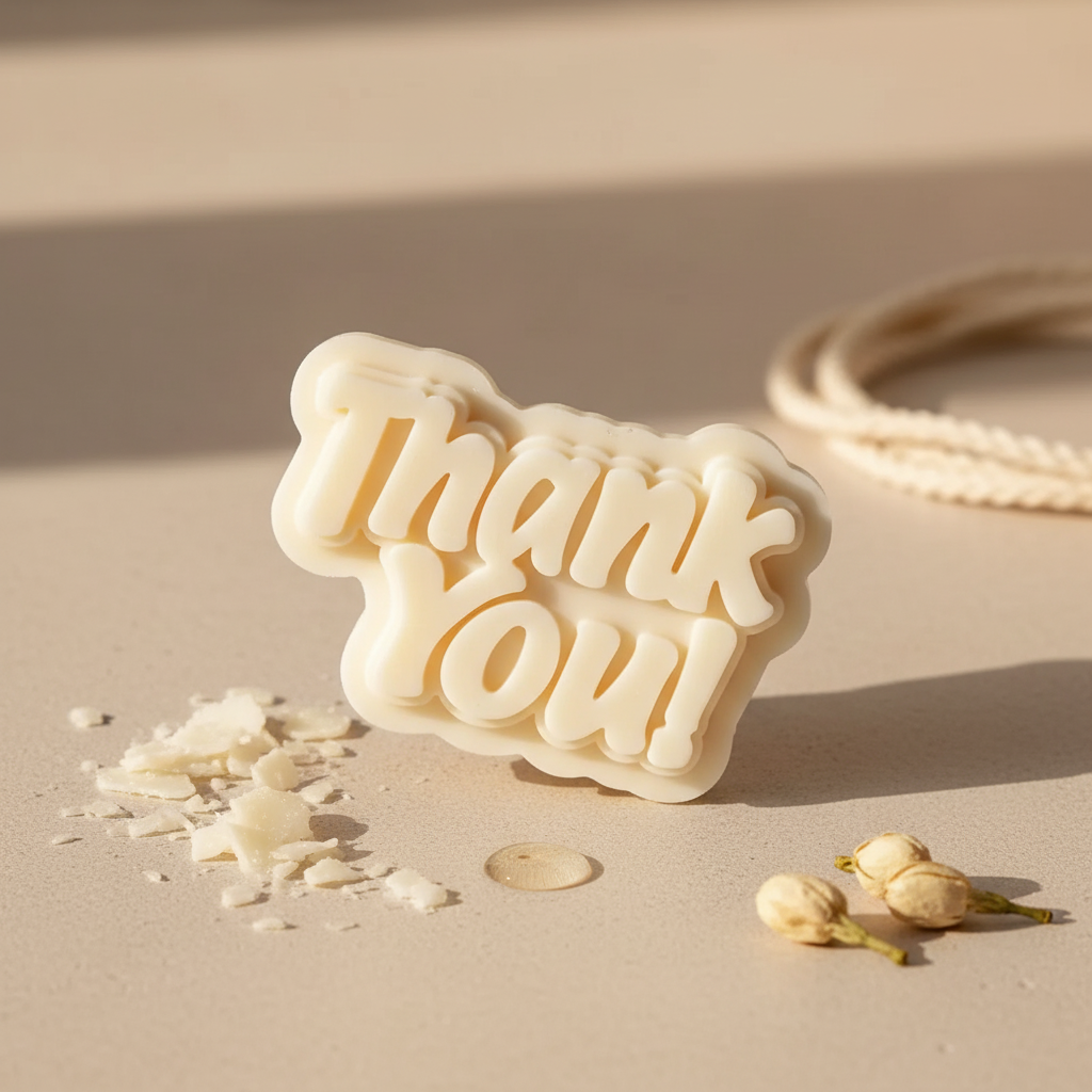 Thank You Mould – Detail View | Melt & Mold