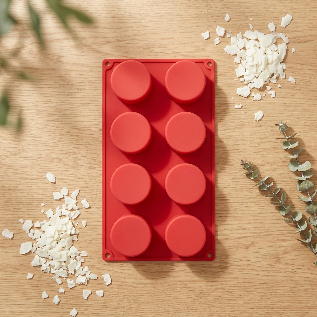 8 Cavity Round Soap Mold | Melt & Mold