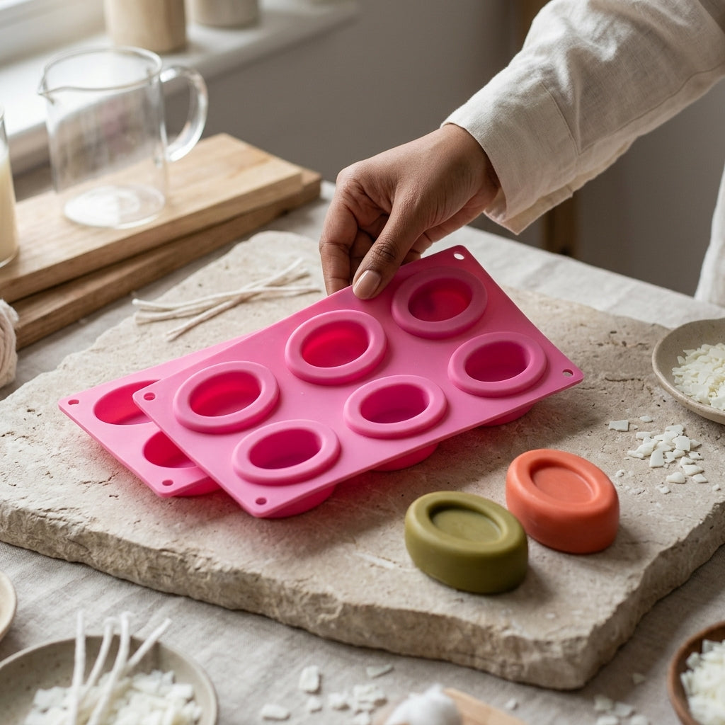 Oval Soap Mold – Detail View | Melt & Mold