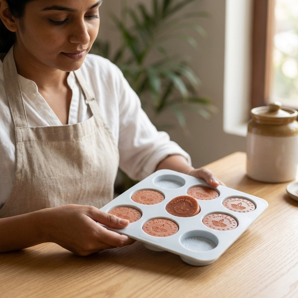 Multicavity Diwali Coin Mould – Product View | Melt & Mold