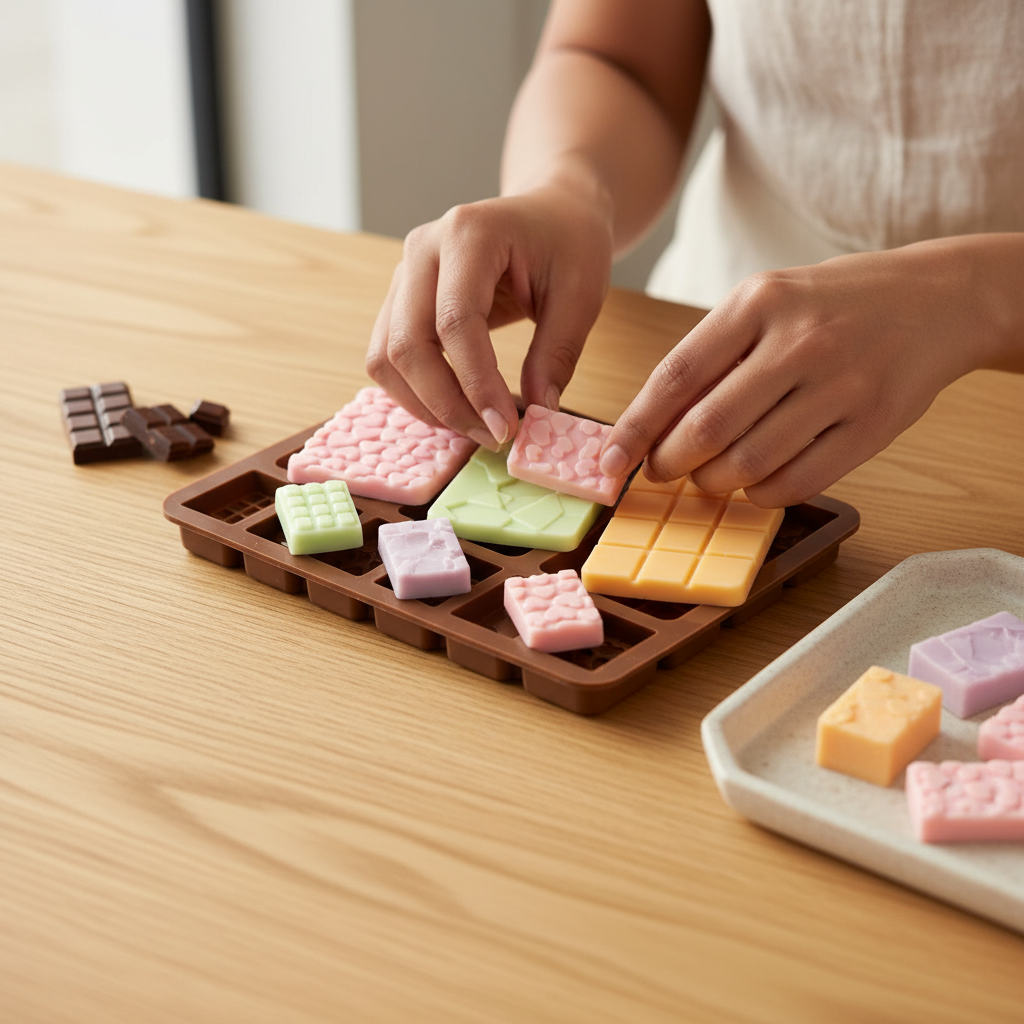 Chocolate Silicone Mould – Close-Up | Melt & Mold