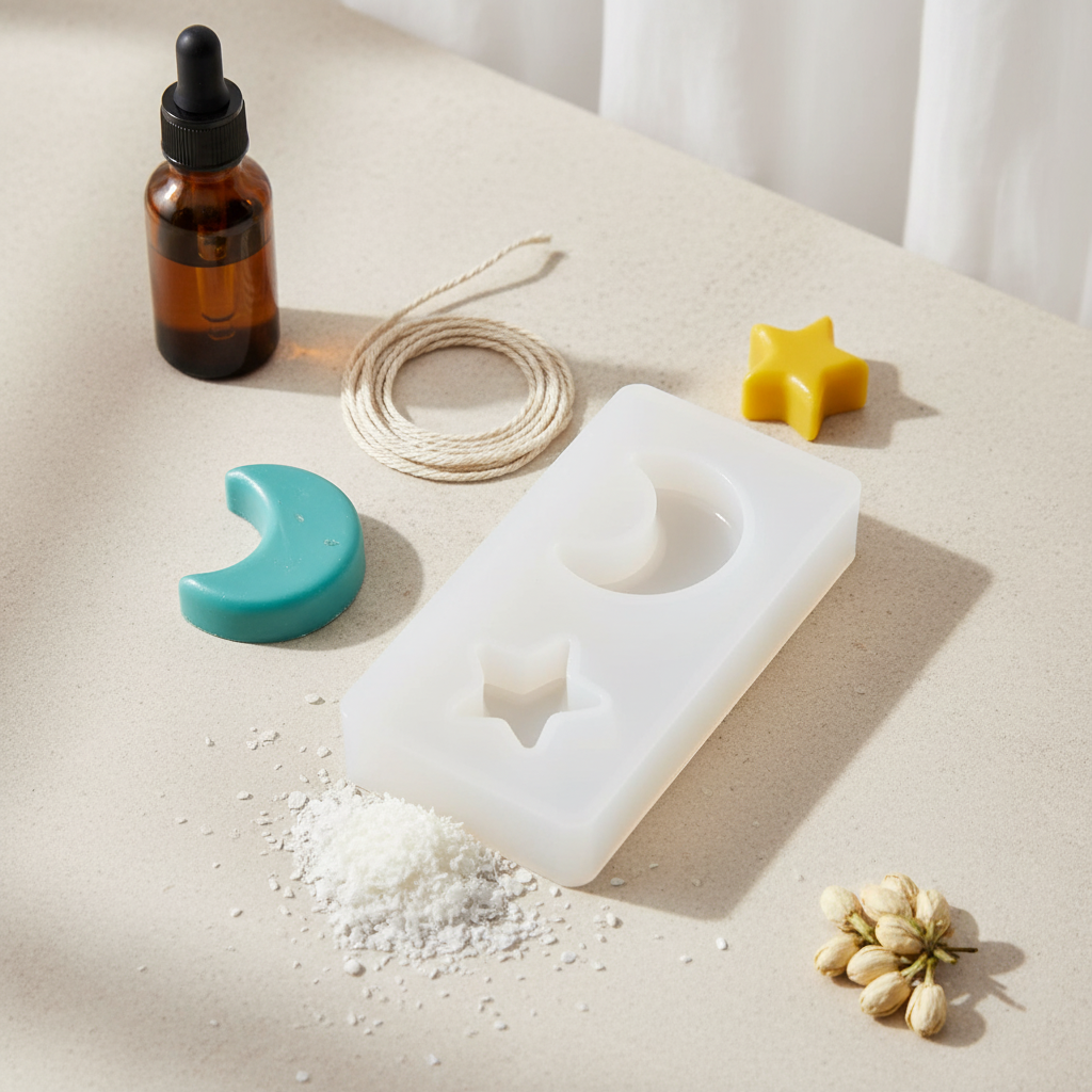 Sun & Moon Mini Mould – Close-Up | Melt & Mold