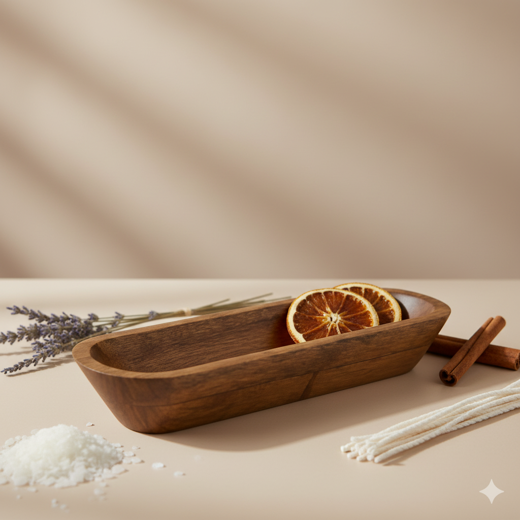 Long Wooden Dough Jar – Detail View | Melt & Mold
