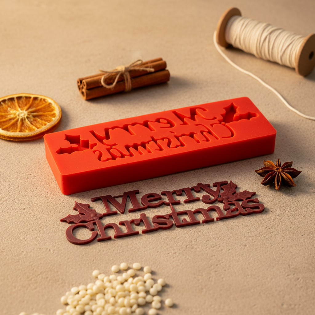 Merry Christmas Mould | Melt & Mold