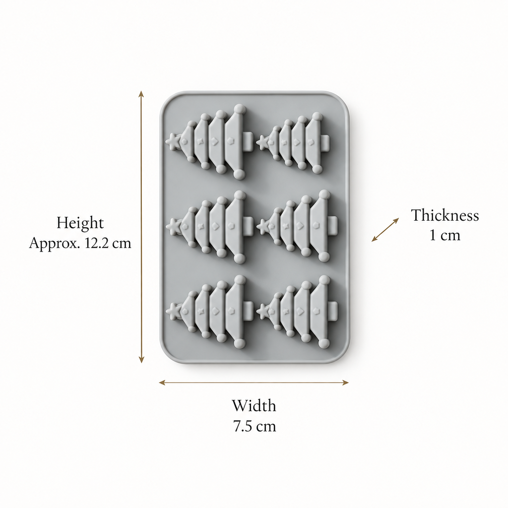 6 Cavity Christmas Tree Mould