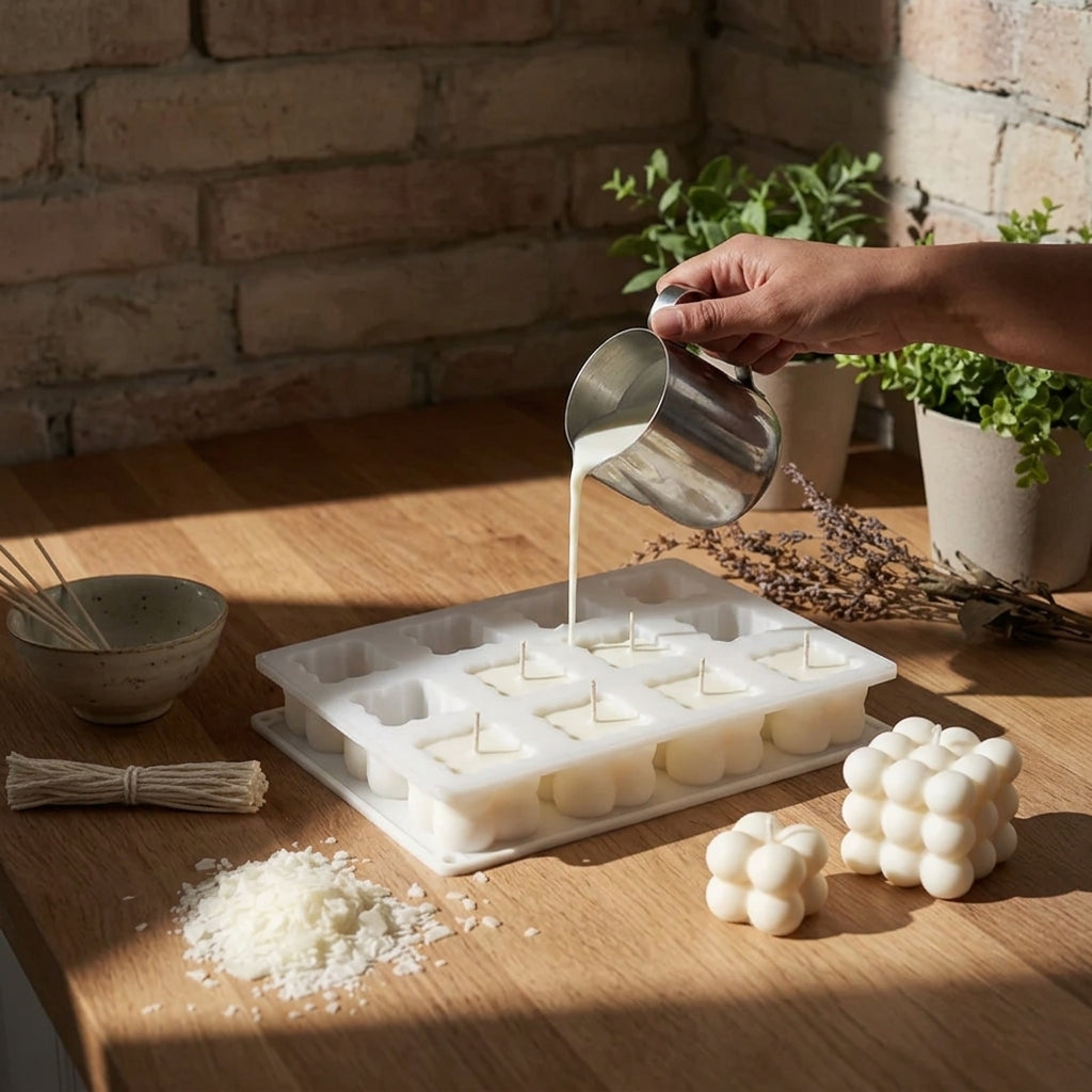 Bubble Candle Moulds Combo – Detail View | Melt & Mold