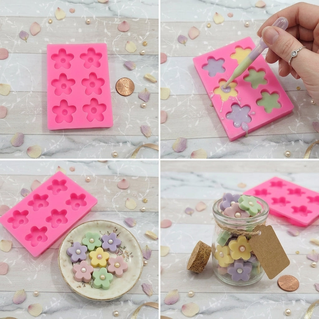 6 Cavity Flower Mould – Lifestyle | Melt & Mold