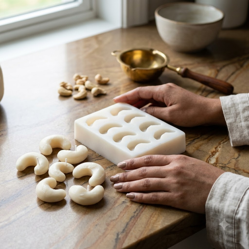 8 Cavity Cashew Mould