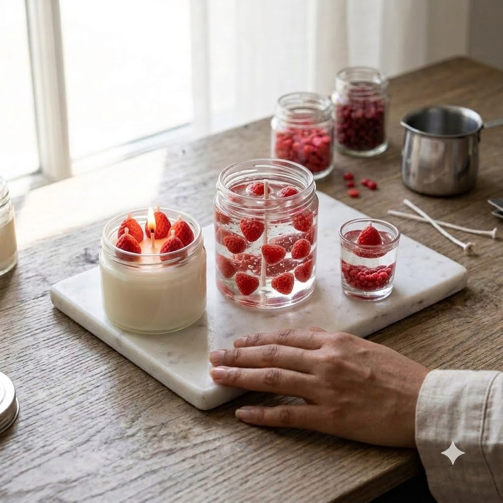 4 Cavity Tiny Strawberry Mould