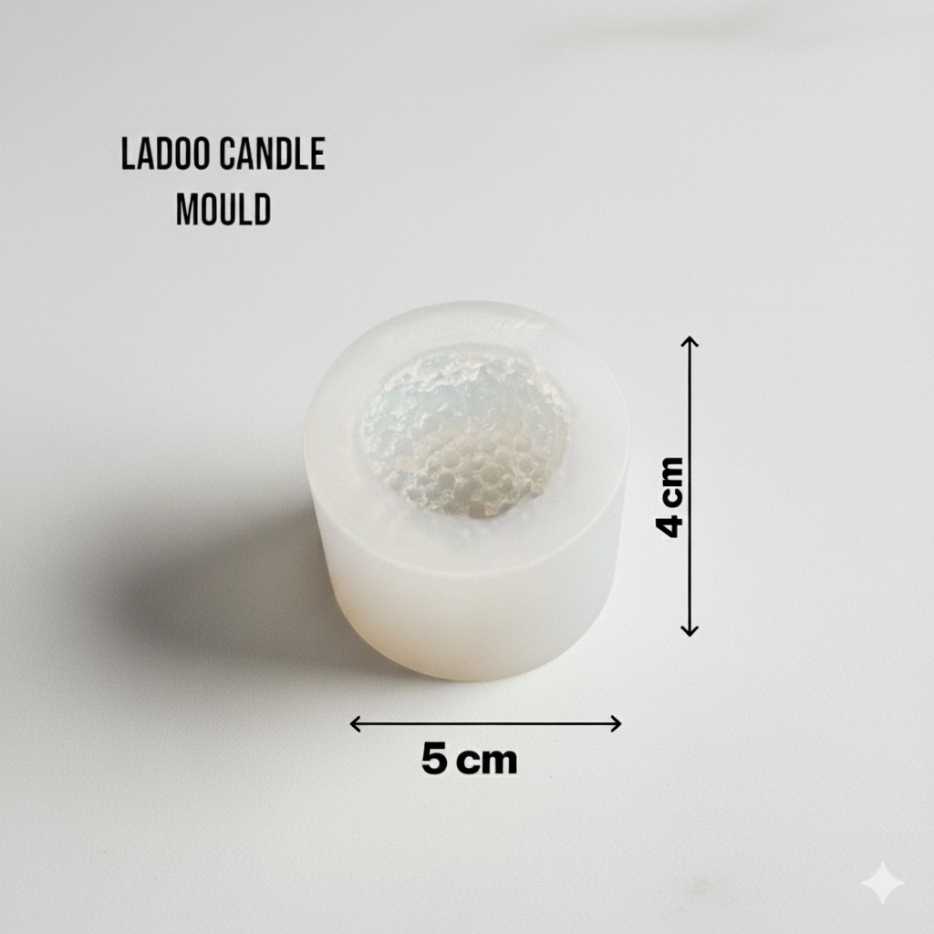 Ladoo Candle Mould - Single Cavity – Detail View | Melt & Mold