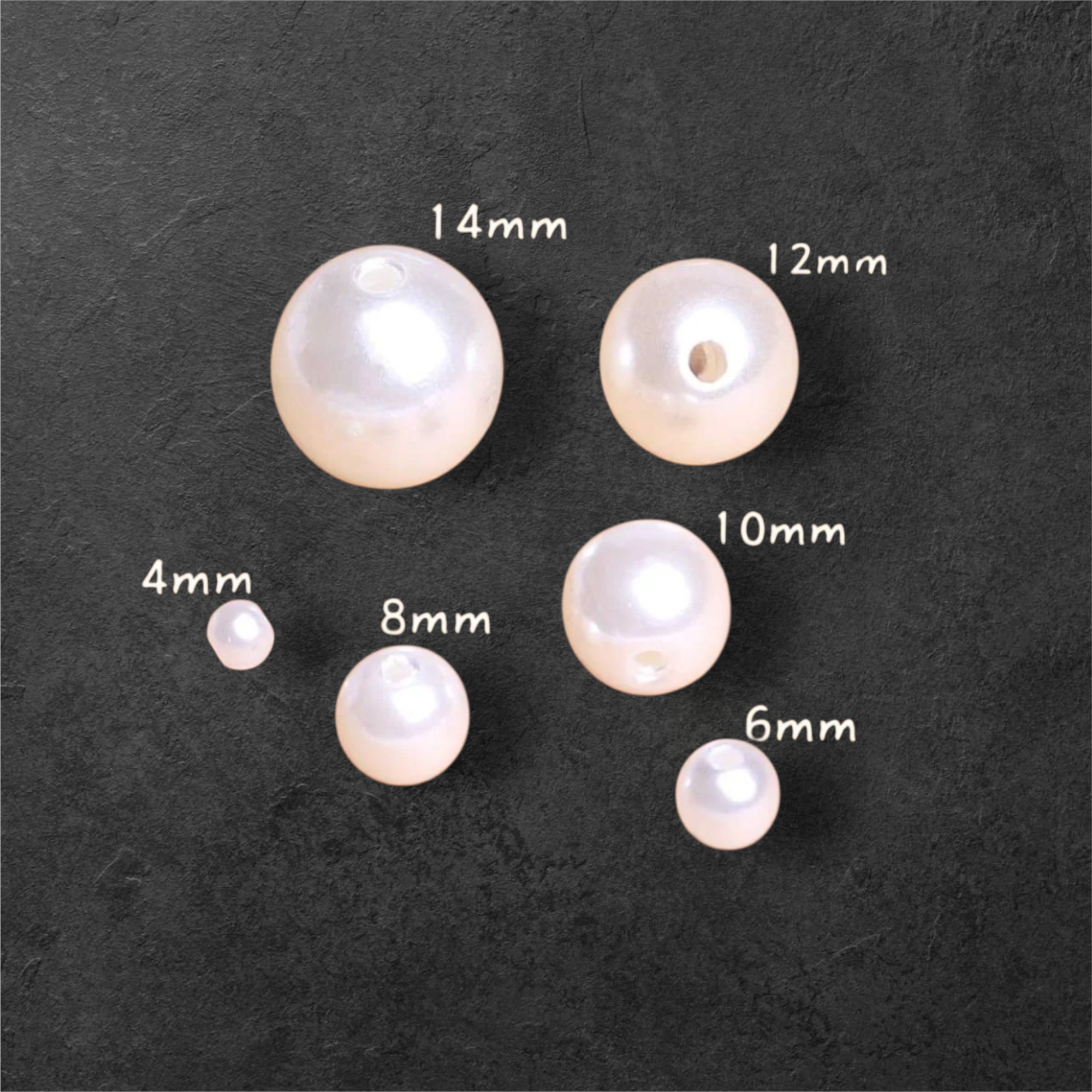 6 mm Pearl For Candle Decor- Approx. 150 pcs – Close-Up | Melt & Mold