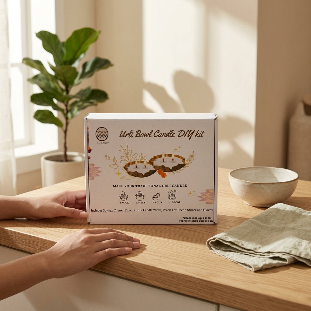 Urli Bowl Candle DIY Kit – front view