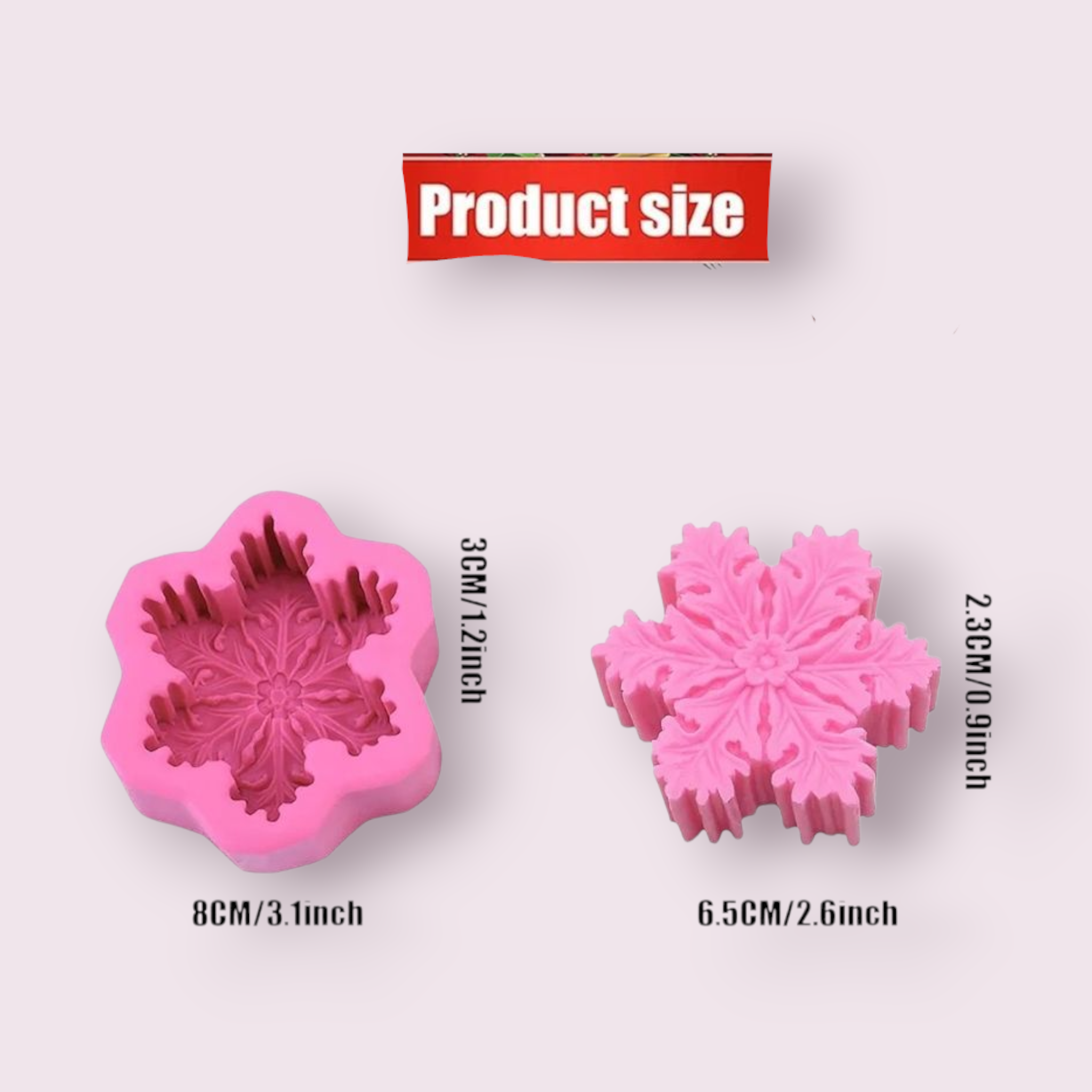 Snowflake Silicone Mould – Product View | Melt & Mold