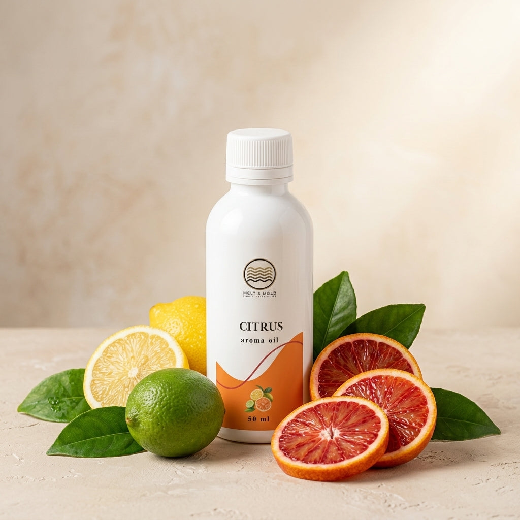 Citrus fragrance oil for candle making, zesty fresh citrus blend 30ml bottle India