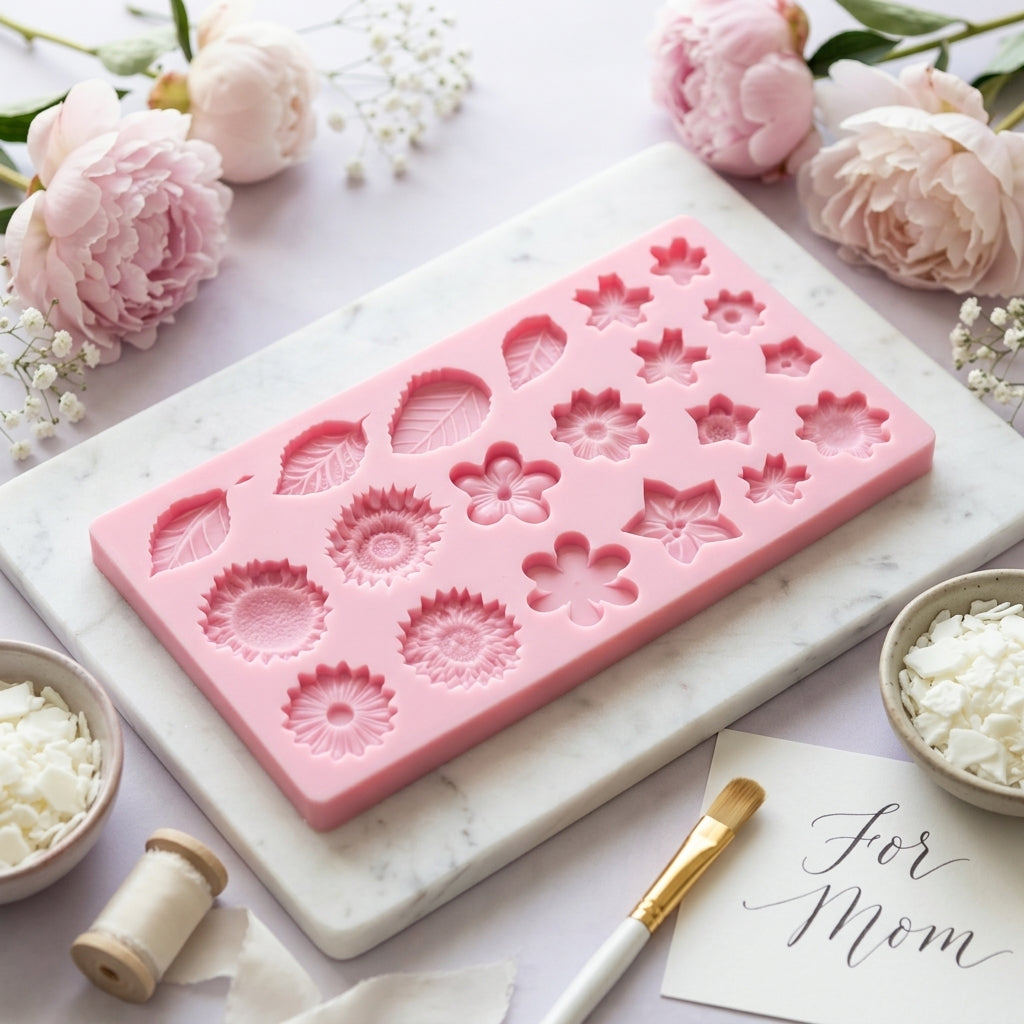 Multicavity Botanical Mould – close-up view