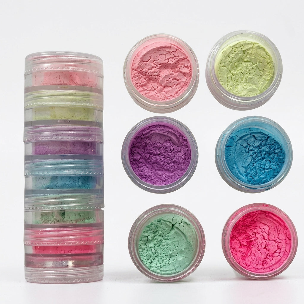 Mica Powder Color - 6 in 1 – front view