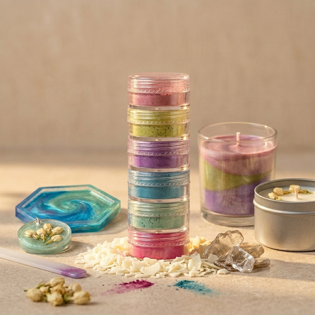 Mica Powder Color - 6 in 1 – angle view