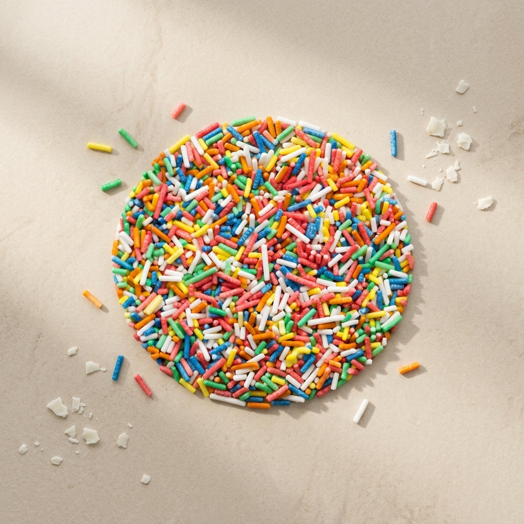 Rainbow Sprinkles for Candle Making – 35-40g – side view