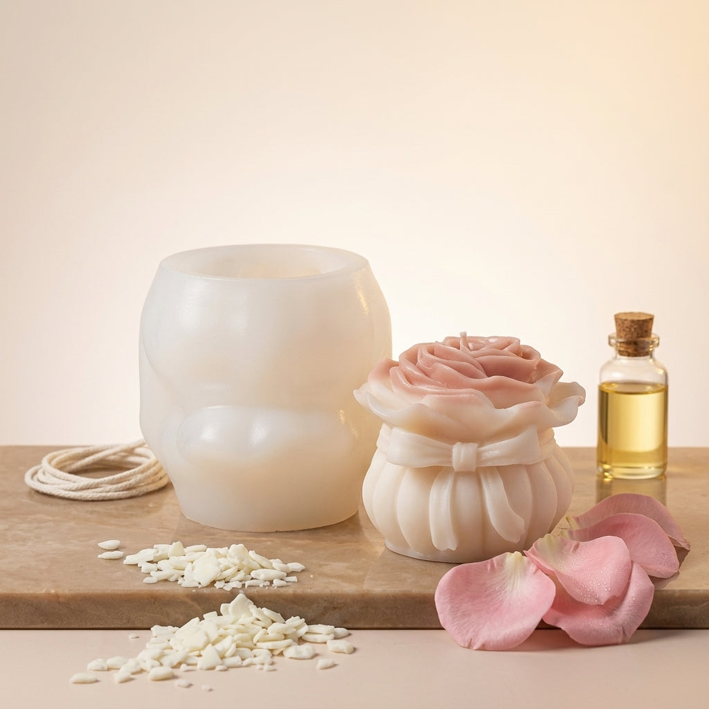 Rose Bouquet Mould – side view