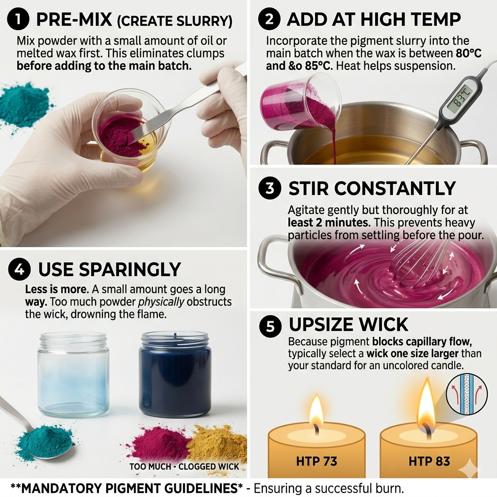 Candle Pigment – Close-Up | Melt & Mold