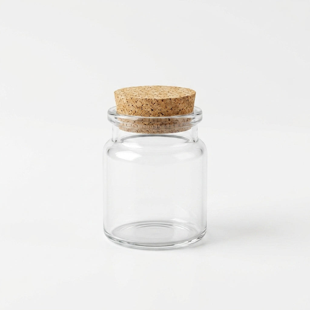 Glass Jar With Cork Lid