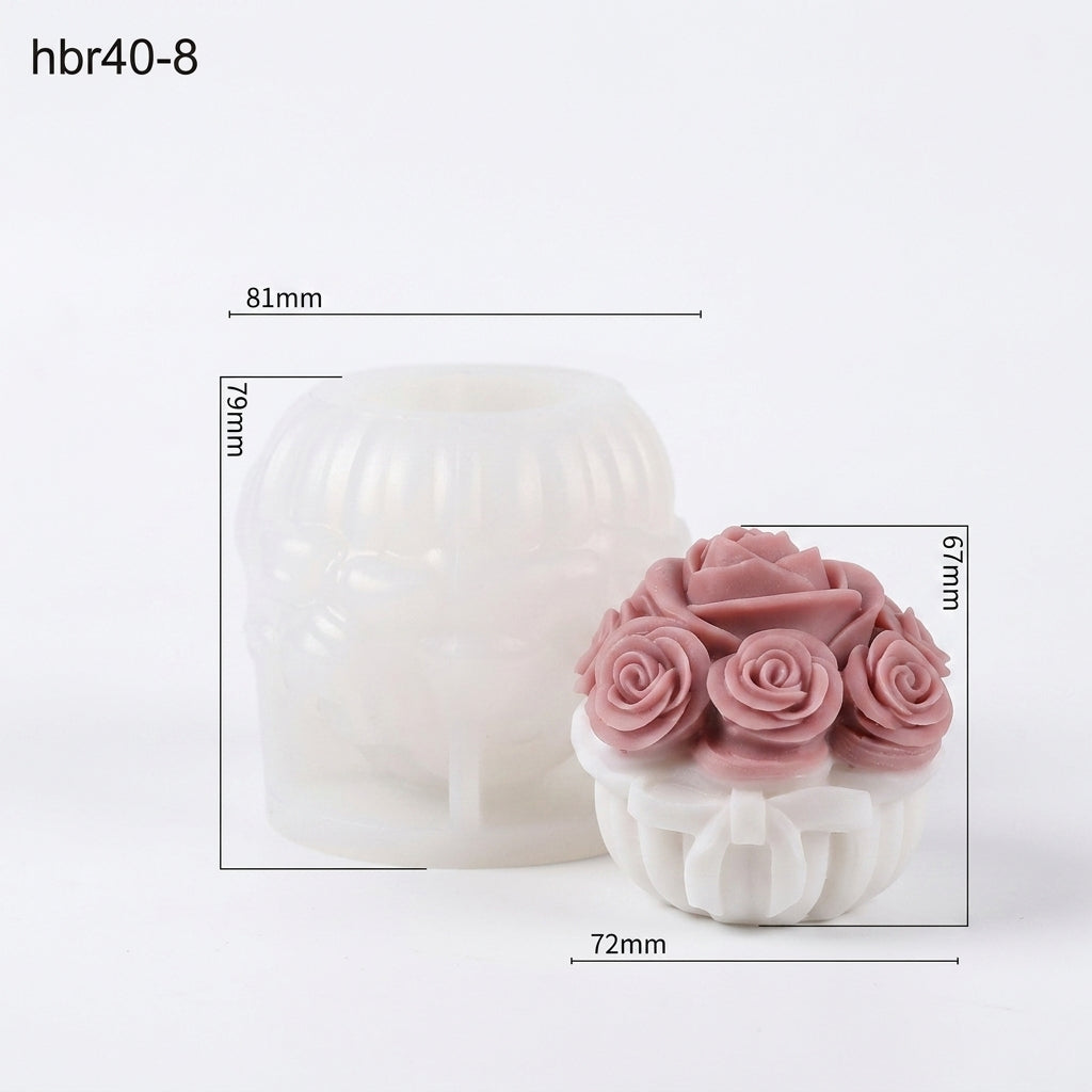 Roses Bow Mould – top view