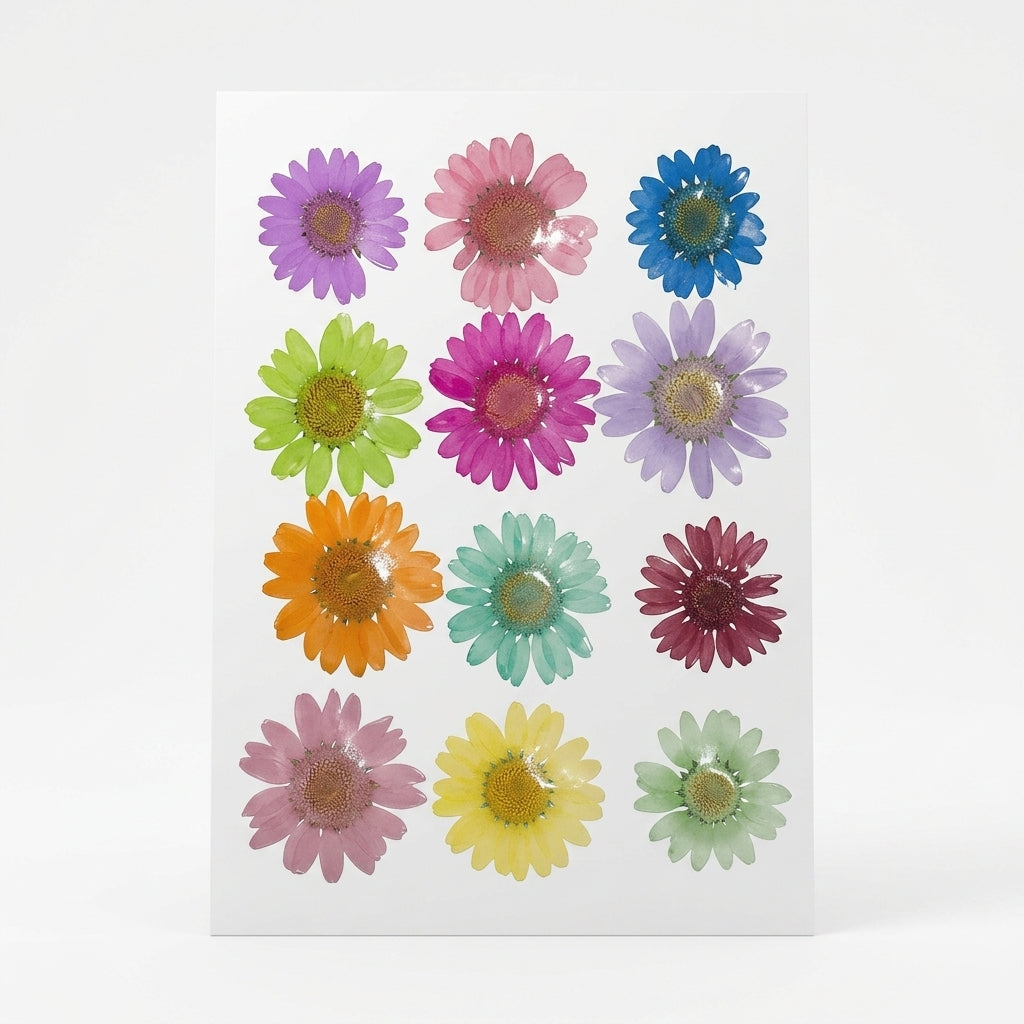 Daisy Flower Pressed Sheet – side view