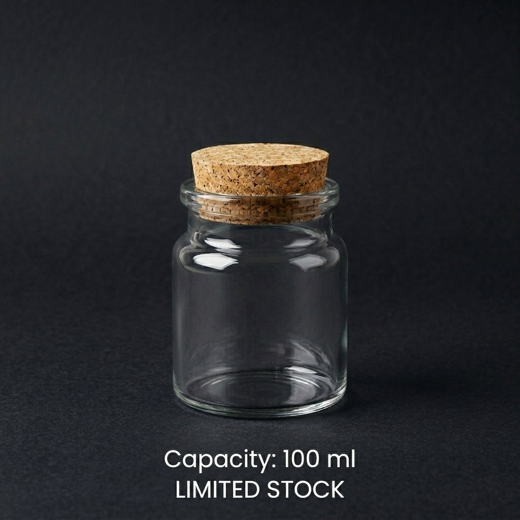 Glass Jar With Cork Lid