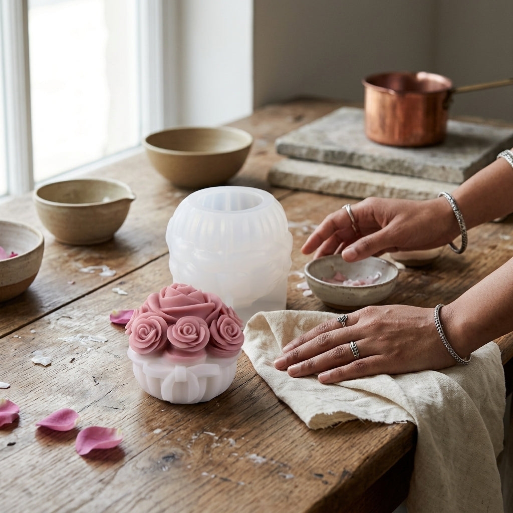 Roses Bow Mould – front view