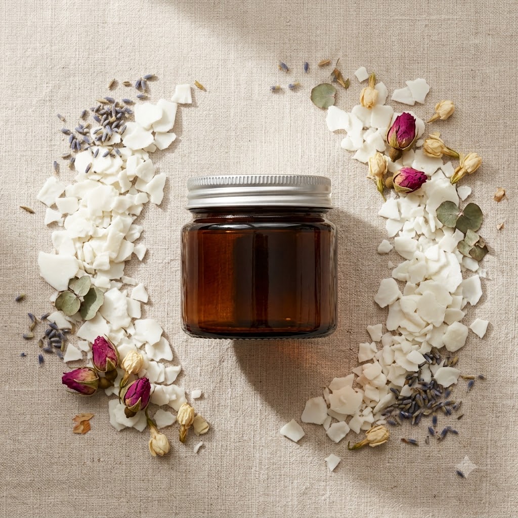 Amber Glass Jar With Screw Lid